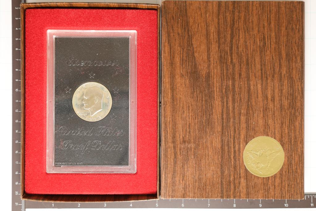 1973-S PROOF IKE DOLLAR (BROWN PACK) KEY OF THE (1 of 2)