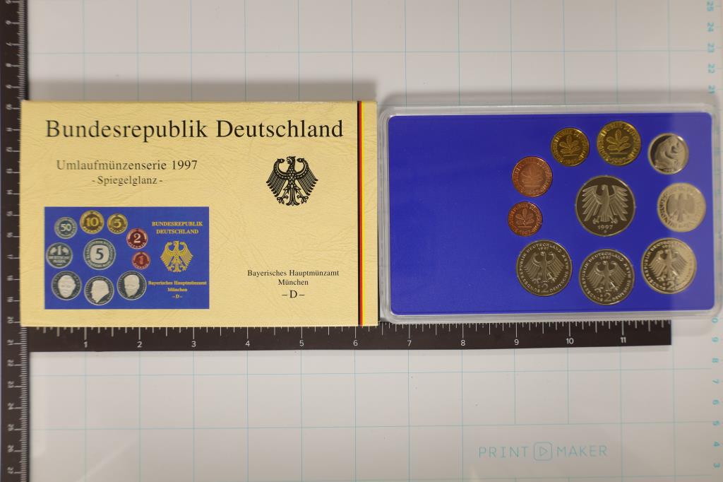 1997 GERMAN 10 COIN PROOF SET IN ORIGINAL MINT (1 of 2)