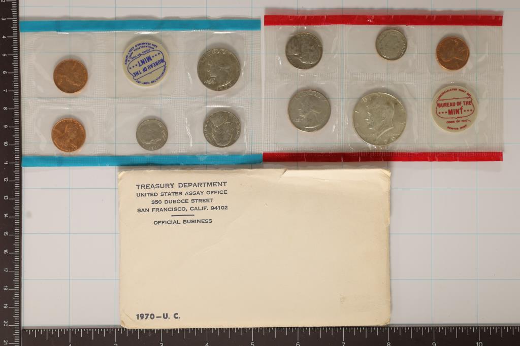 1970 US MINT SET (UNC) P/D/S (WITH ENVELOPE) (1 of 2)