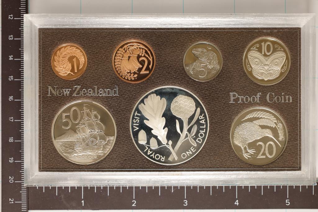 1981 NEW ZEALAND 7 COIN PROOF SET $1 .8094 OZ. ASW (1 of 2)