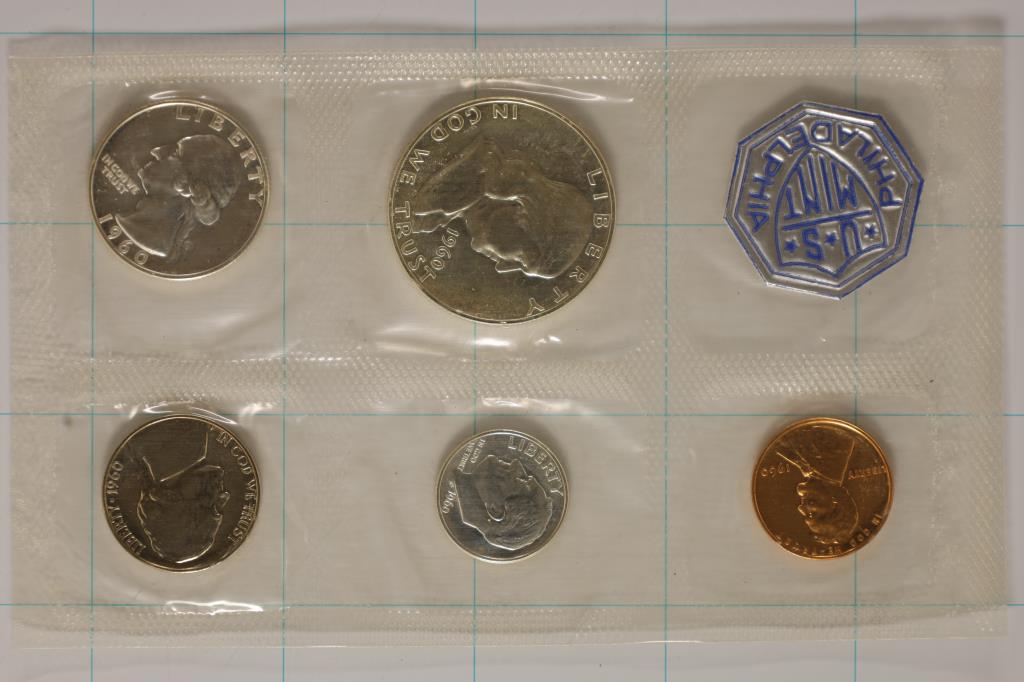 1960 US SILVER PROOF SET (WITHOUT ENVELOPE) (1 of 2)