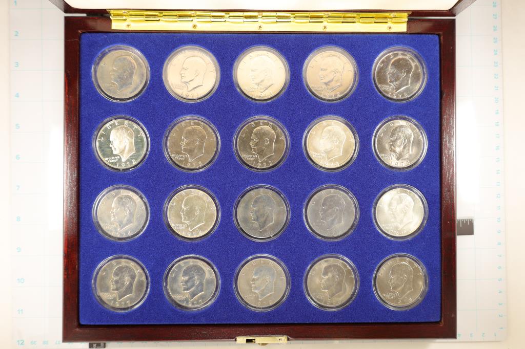 COMPLETE EISENHOWER SILVER $ COLLECTION ALL UNC (1 of 5)