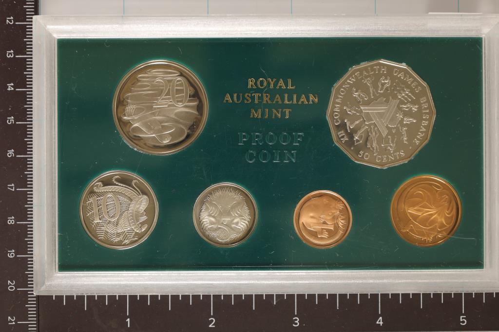 1982 ROYAL AUSTRALIAN 6 COIN PROOF SET (NO BOX) (1 of 2)