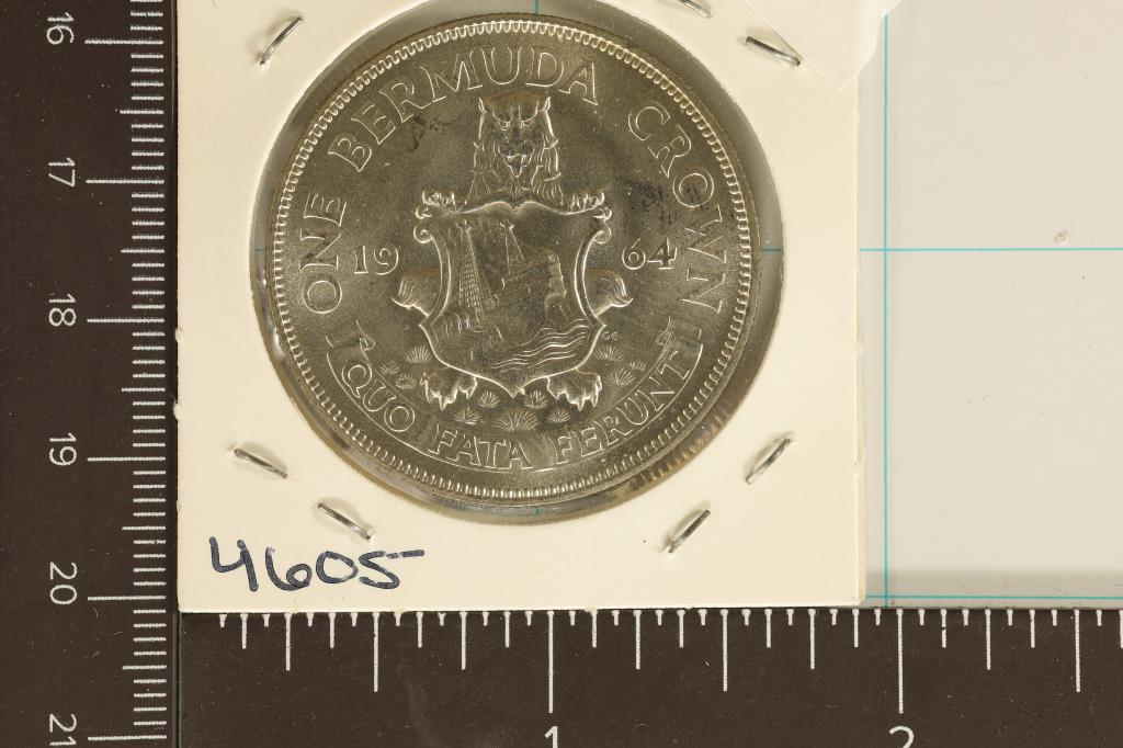 1964 BERMUDA SILVER CROWN .3636 ASW BRILLIANT UNC (1 of 2)