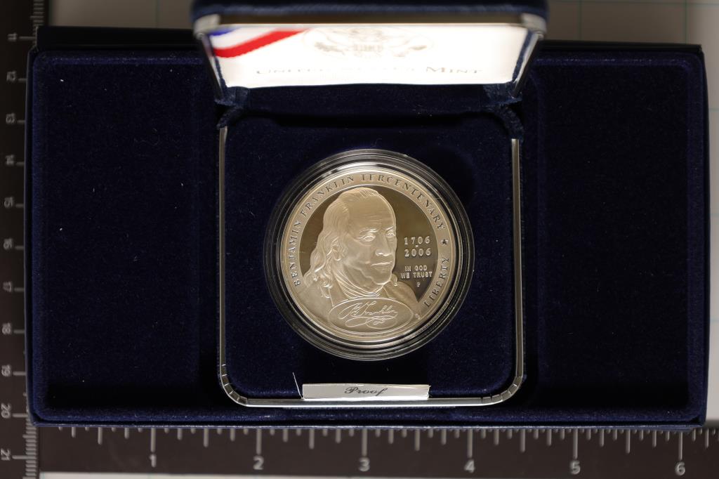 2006-P US PROOF SILVER $1 BENJAMIN FRANKLIN (1 of 3)