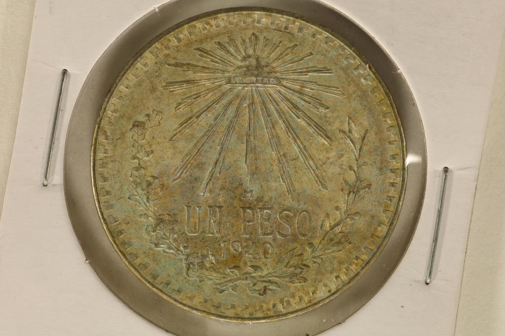 1940-M MEXICO SILVER CAP & RAY PESO .3857 OZ. ASW (1 of 2)