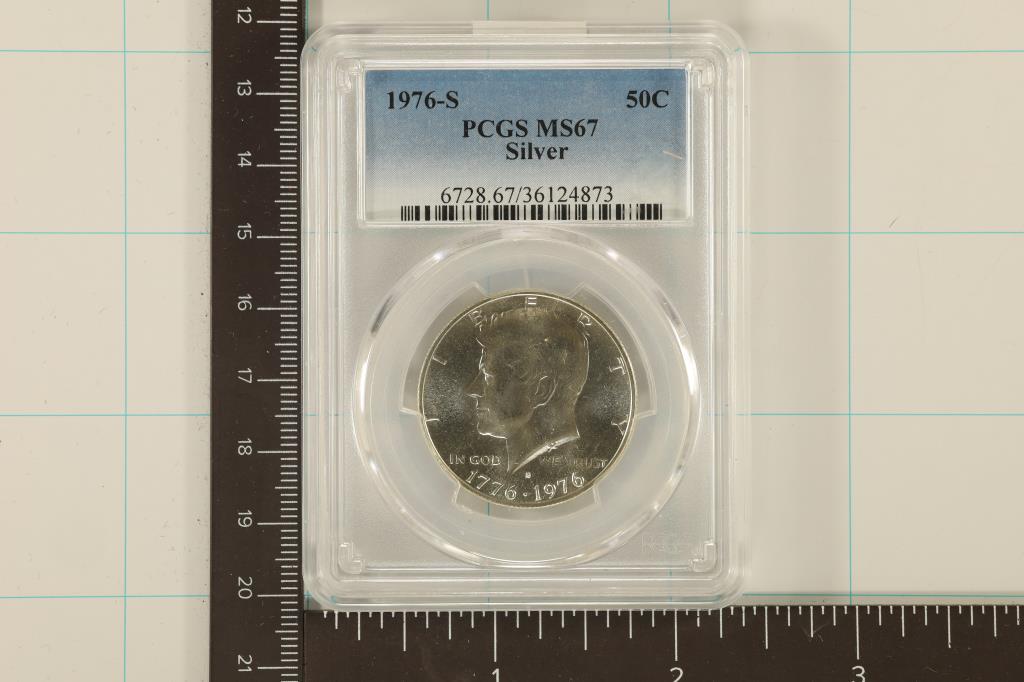 1976-S SILVER KENNEDY HALF DOLLAR PCGS MS67 (1 of 2)