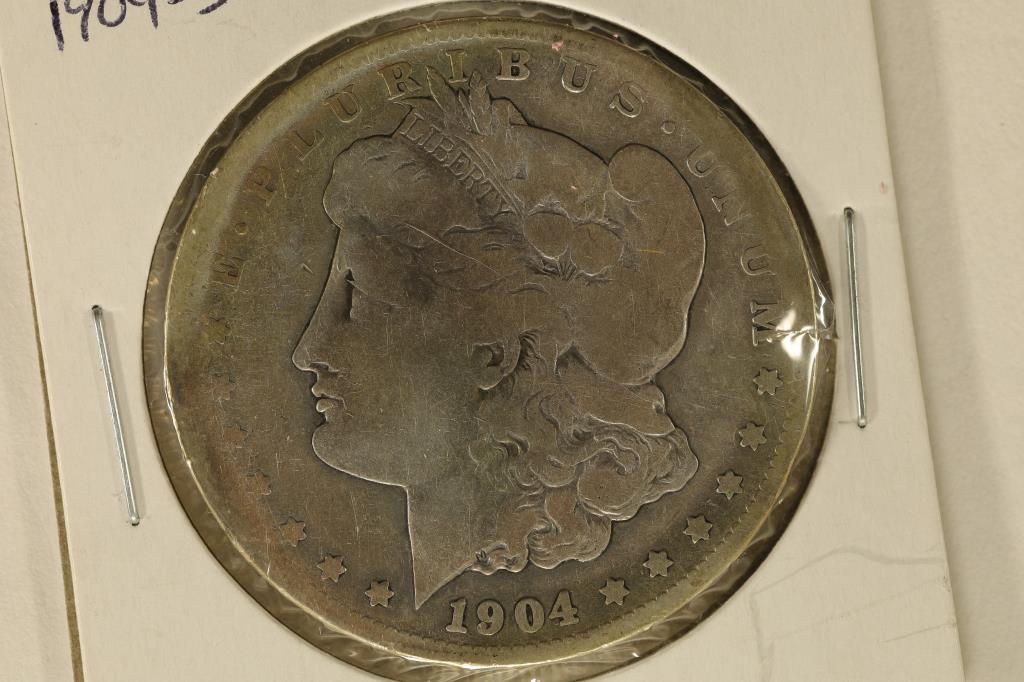 KEY DATE 1904-S MORGAN SILVER DOLLAR TONED (1 of 2)