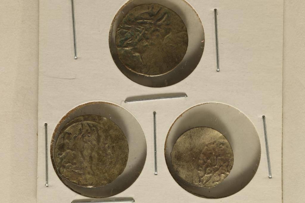 3-SILVER DIME SIZED OTTOMAN EMPIRE PARA COINS (1 of 2)