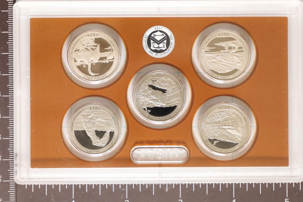 2014 US 50 STATE QUARTERS PROOF SET NO BOX (1 of 2)