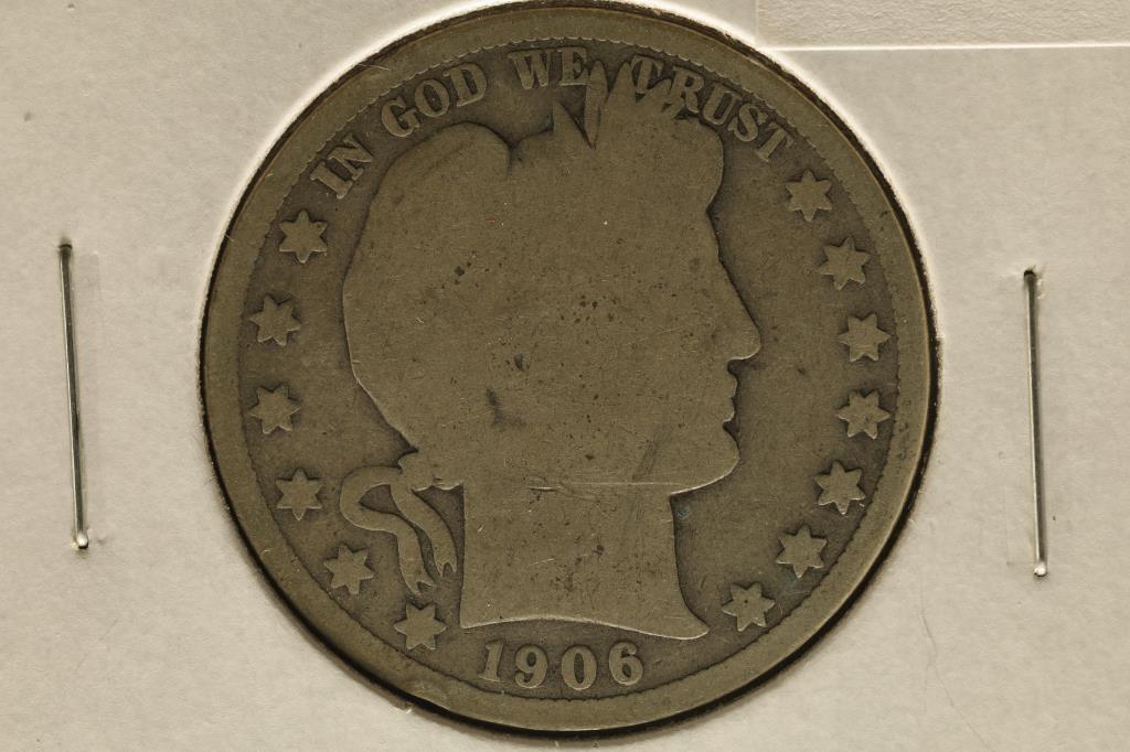 1906-O SILVER BARBER HALF DOLLAR (1 of 2)