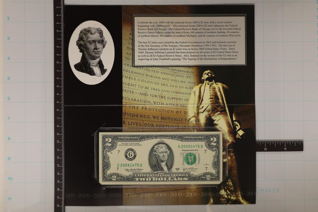 2009 CHICAGO FEATURES A 2003-A US $2 FRN. CRISP (1 of 4)