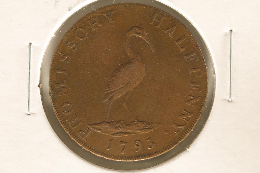 1793 CONDER TOKEN. THEY R MOSTLY 18TH CENTURY (1 of 2)