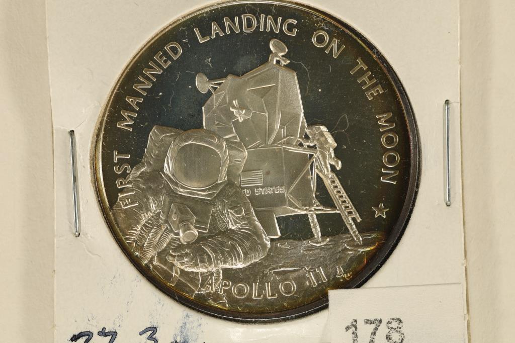 27.3 GRAMS STERLING SILVER PROOF ROUND APOLLO 11 JULY (1 of 2)