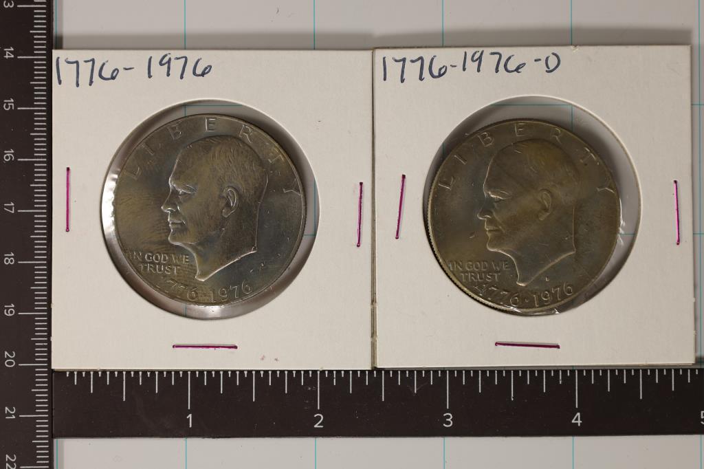 1976 & 1976-D IKE DOLLARS (UNC) (1 of 2)