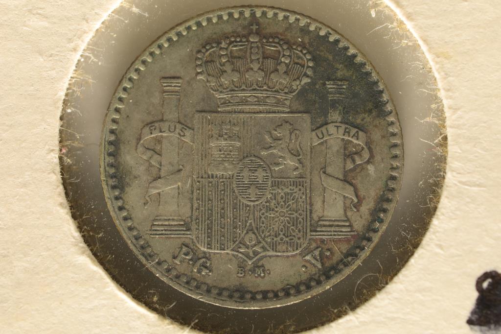 1896 PUERTO RICO SILVER 5 CENTAVOS .0362 OZ. ASW (1 of 2)