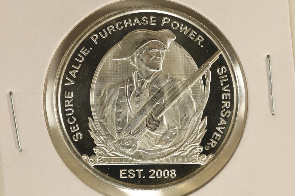 1 TROY OZ .999 FINE SILVER PF ROUND MASS METAL (1 of 2)
