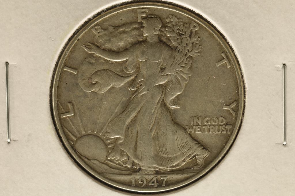 1947 SILVER WALKING LIBERTY HALF DOLLAR (1 of 2)