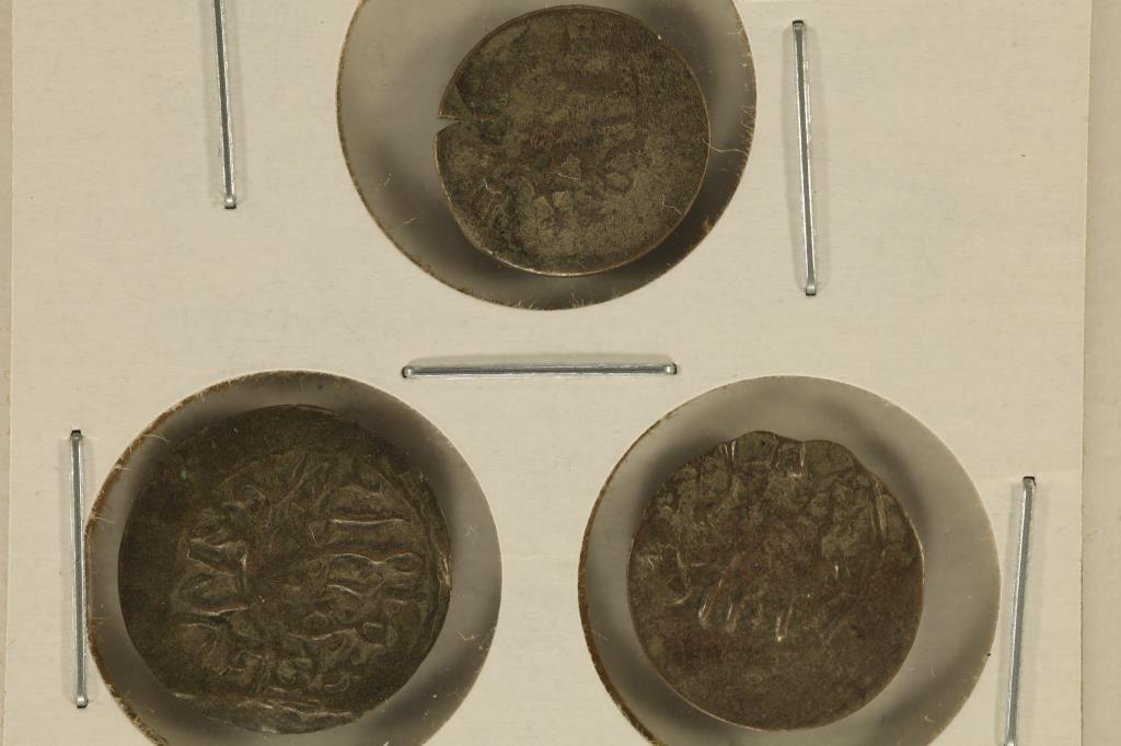 3-SILVER BELLY DANCER COINS (1 of 2)