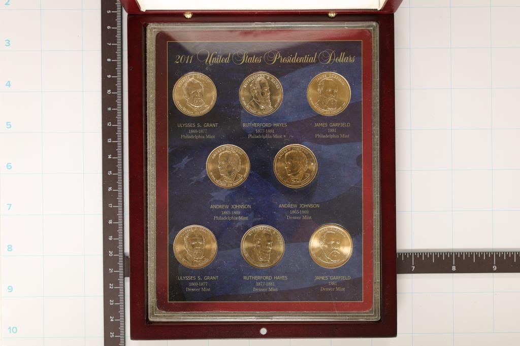 2011 US PRESIDENTIAL DOLLAR SET 8 COINS (1 of 4)