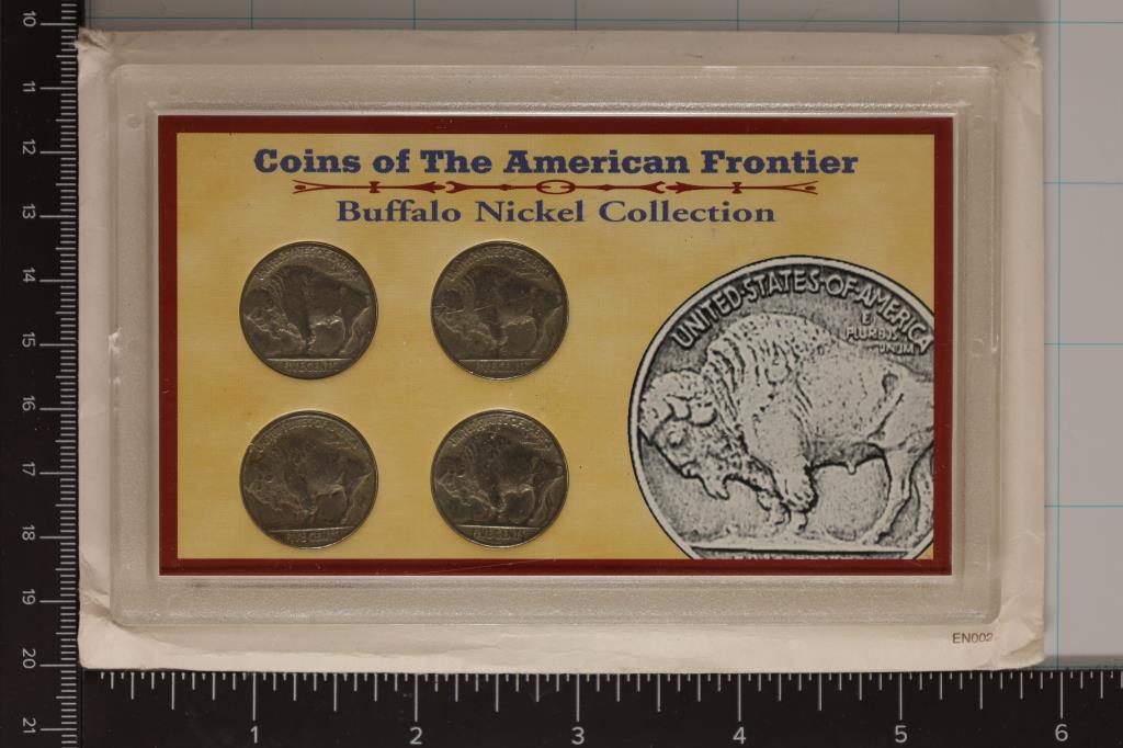 COINS OF THE AMERICAN FRONTIER 4 COIN BUFFALO NIC. (1 of 3)