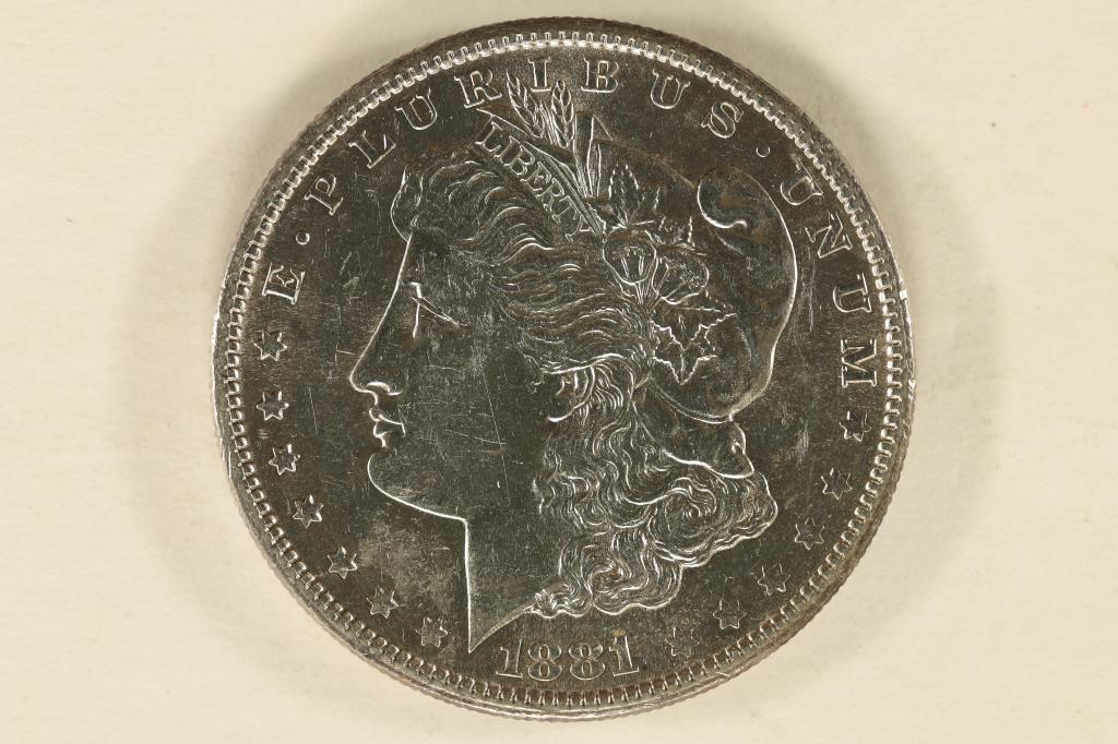 1881-S MORGAN SILVER DOLLAR GEM BU PROOF LIKE (1 of 2)
