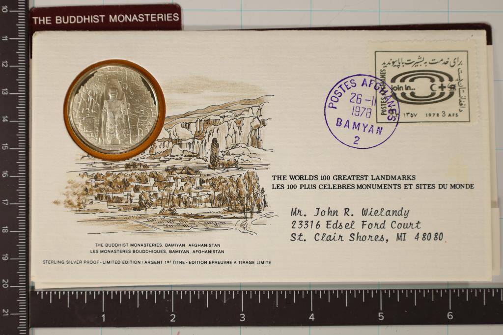STERLING SILVER PROOF ROUND ON FDC ENVELOPE THE (1 of 3)