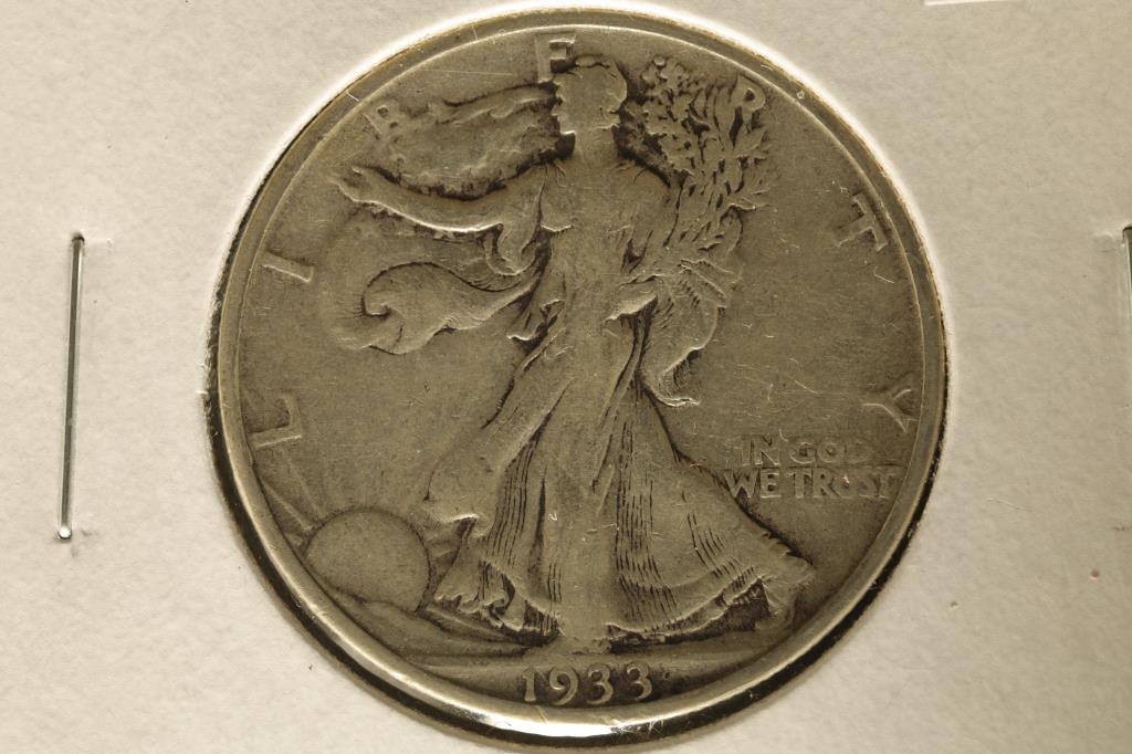1933-S SILVER WALKING LIBERTY HALF DOLLAR WATCH (1 of 2)
