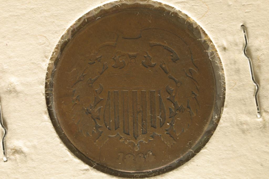 1864 US 2 CENT PIECE WATCH FOR OUR NEXT AUCTION (1 of 2)