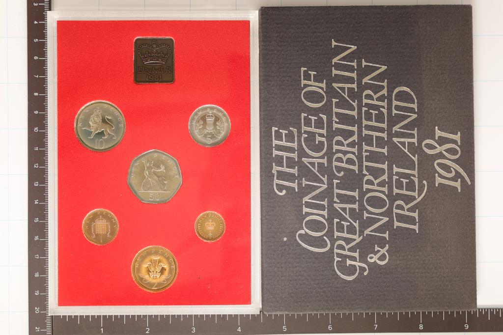 1981 COINAGE OF GREAT BRITAIN & NORTHERN IRELAND (1 of 2)
