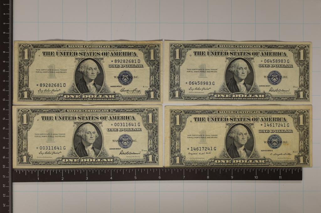 4-1935 US $1 SILVER CERTIFICATES (STAR NOTES) (1 of 2)