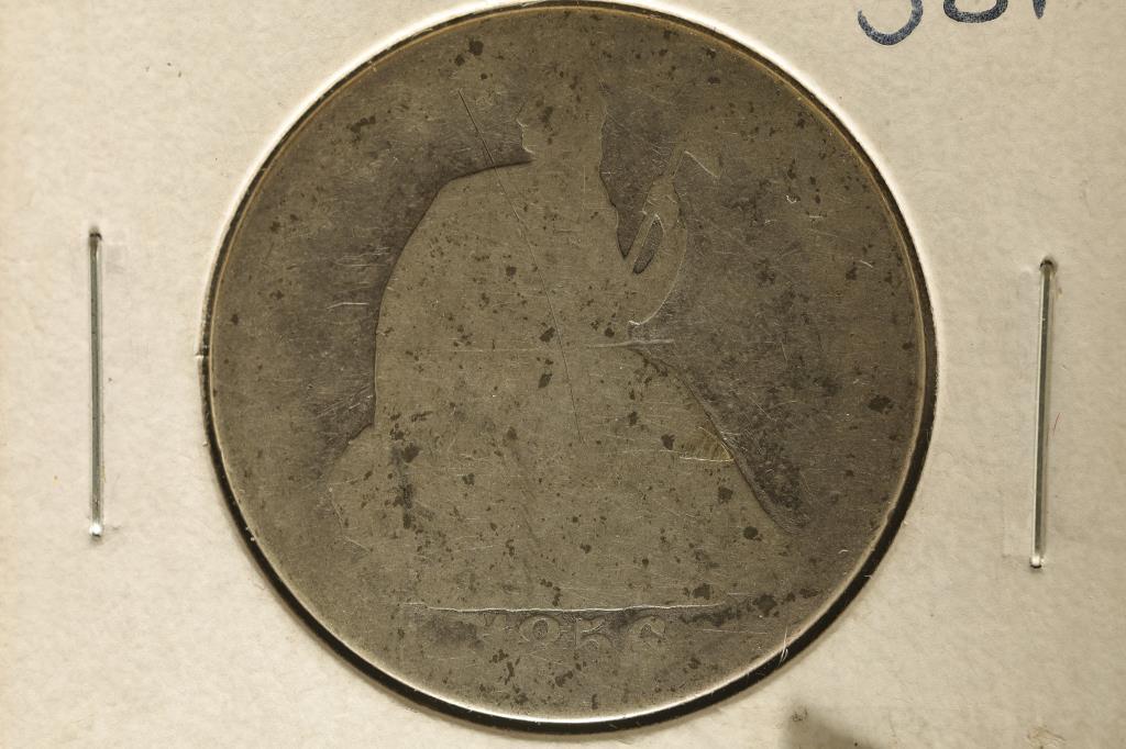 1856-O SILVER SEATED LIBERTY HALF DOLLAR WATCH (1 of 2)