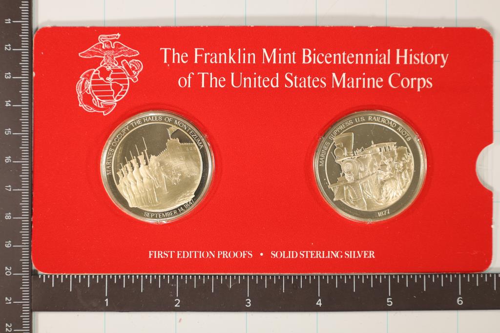 2 STERLING SILVER PROOF ROUNDS BICENTENNIAL (1 of 3)