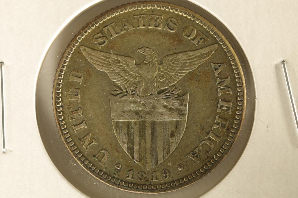 1919-S US PHILIPPINES SILVER 50 CENTAVOS .2411 (1 of 2)