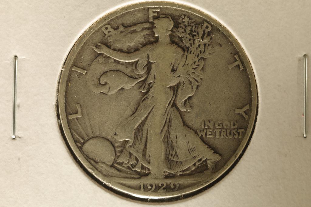 1929-S SILVER WALKING LIBERTY HALF DOLLAR WATCH (1 of 2)