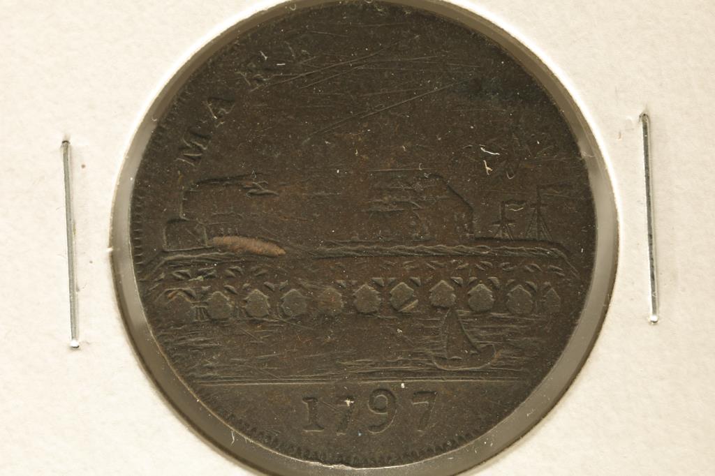 1797 CONDER TOKEN. THEY R MOSTLY 18TH CENTURY (1 of 2)