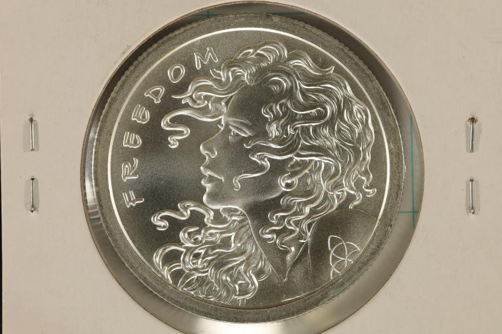 1 TROY OZ .999 FINE SILVER UNC ROUND FREEDOM GIRL: SILVER BULLET SILVER SHIELD, A CONCIOUS SOLUTION TO COLLECTIVIST PROBLEMS