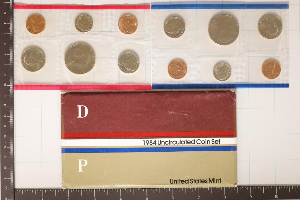 1984 US MINT SET (UNC) P/D (WITH ENVELOPE) (1 of 2)