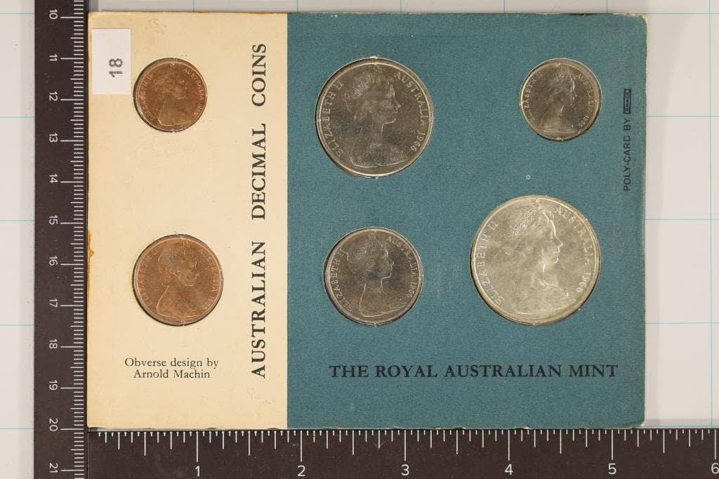 1966 AUSTRALIAN DECIMAL 6 COIN SET (UNCIRCULATED) (1 of 2)