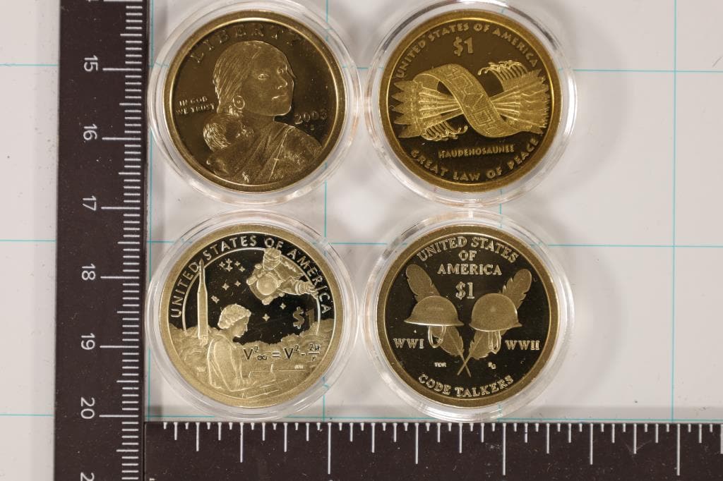 2010-S, 2016-S, 2003-S & 2019-S SACAGAWEA DOLLARS: (1 of 2)