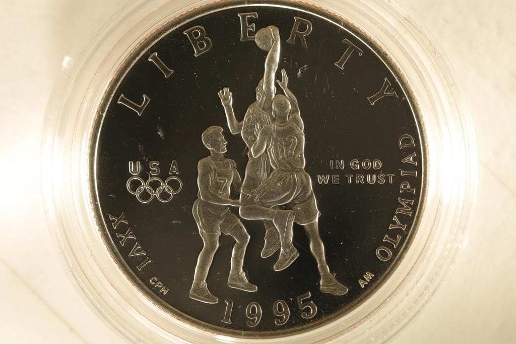1995-S US PF HALF DOLLAR "OLYMPIC BASKETBALL'' (1 of 2)