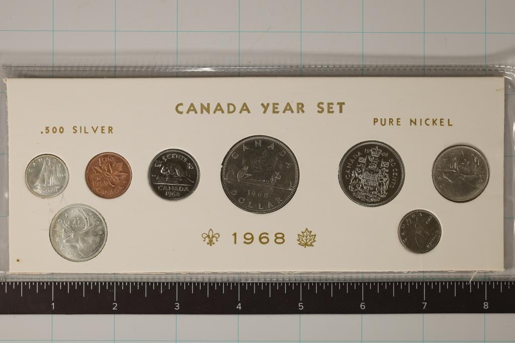1968 CANADA SPECIAL 8 COIN UNC YEAR SET IN (1 of 2)