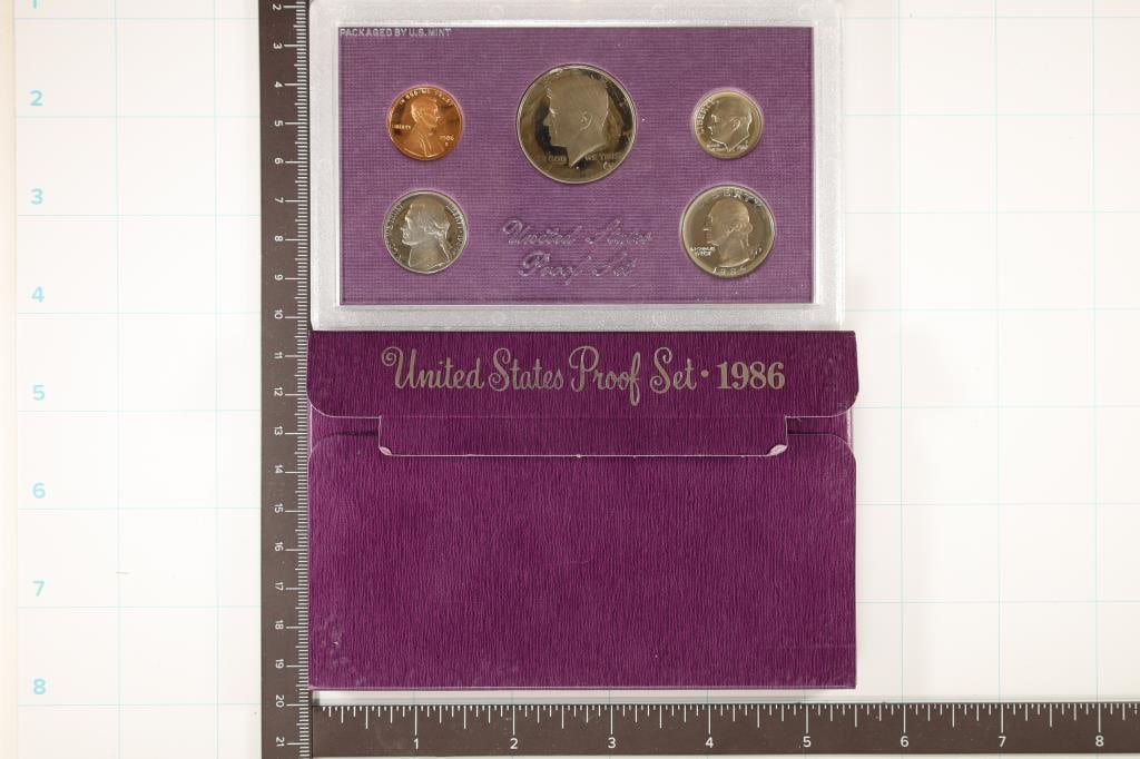 1986 US PROOF SET (WITH BOX) (1 of 2)