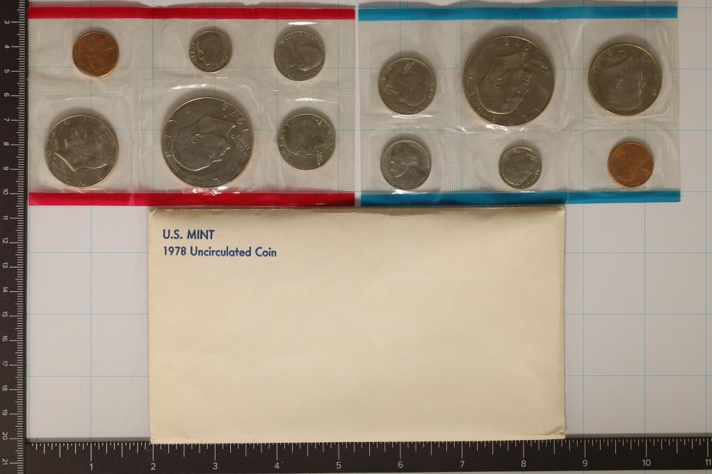 1978 US MINT SET (UNC) P/D (WITH ENVELOPE) (1 of 2)