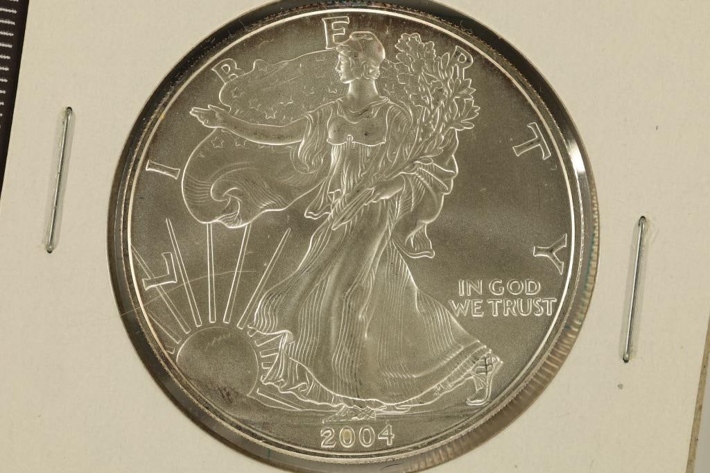 2004 $1 AMERICAN SILVER EAGLE (BRILLIANT UNC) (1 of 2)
