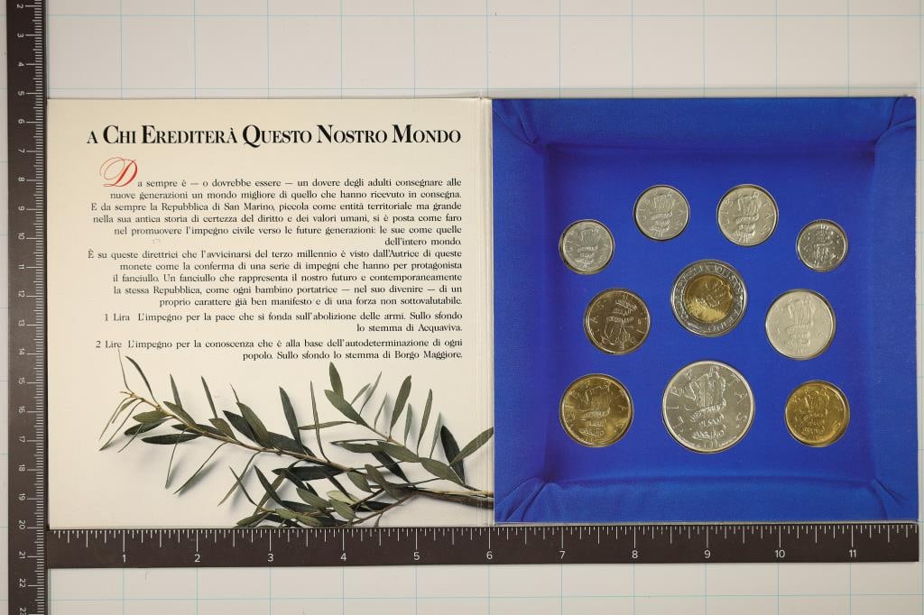 1995 REPUBLIC OF SAN MARINO 10 COIN MINT SET (1 of 3)