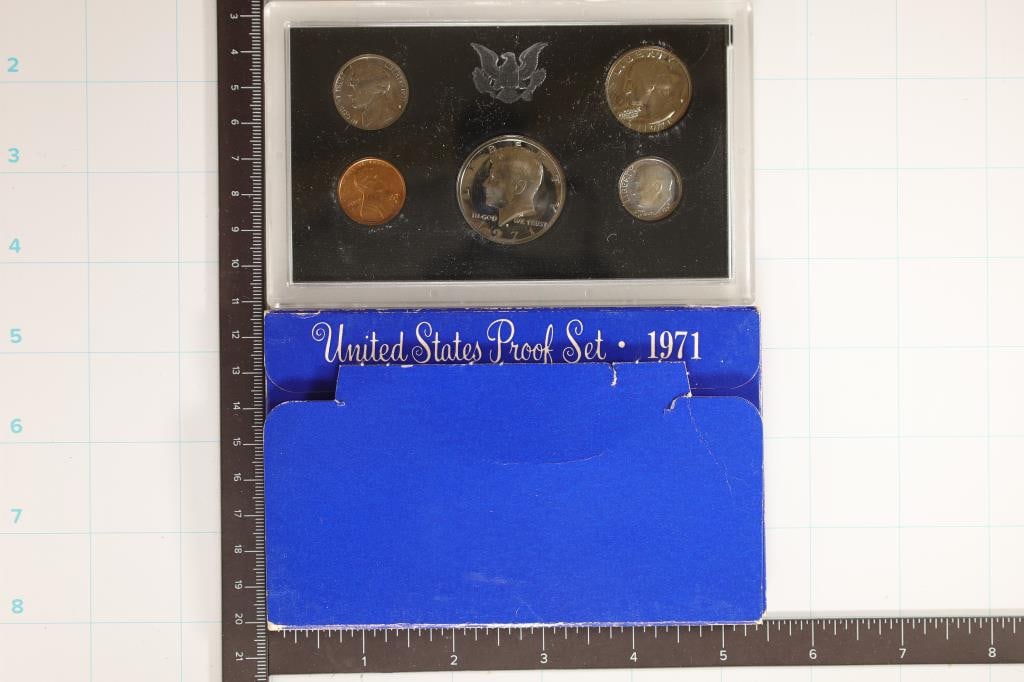 1971 US PROOF SET (WITH BOX) (1 of 2)