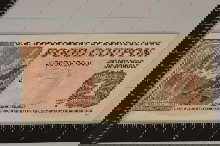 1993 B Us Dept Of Agriculture $1 Food Coupon - Us Department Of Agriculture Food Coupon