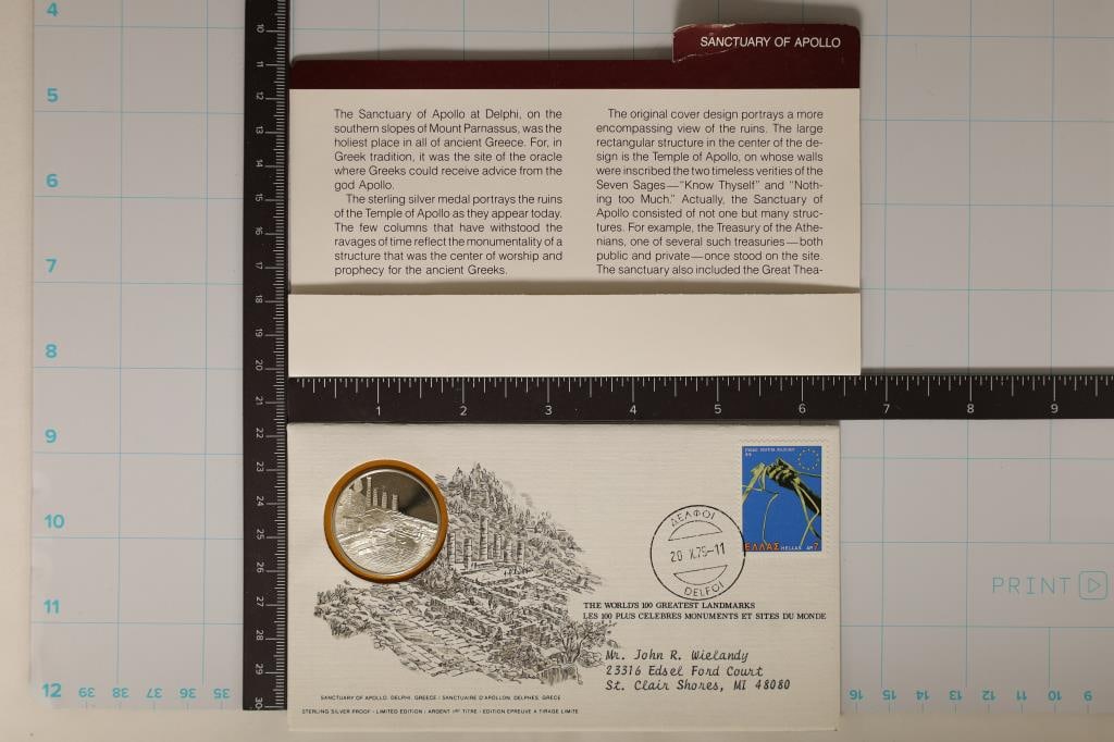 1 1/4" PF STERLING SILVER ROUND WORLD'S 100 (1 of 2)