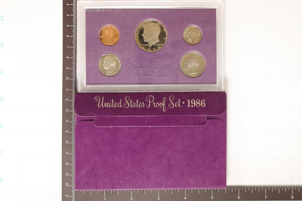 1986 US PROOF SET (WITH BOX) (1 of 2)